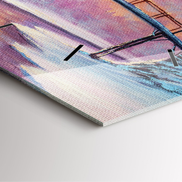 Orologio quadrato Albero di Natale e ponte