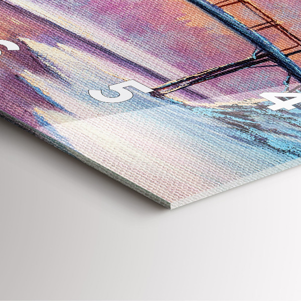 Orologio quadrato Albero di Natale e ponte