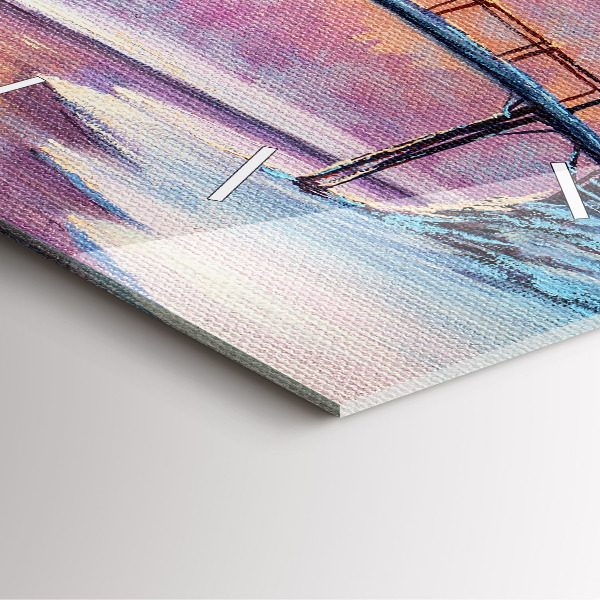 Orologio quadrato Albero di Natale e ponte