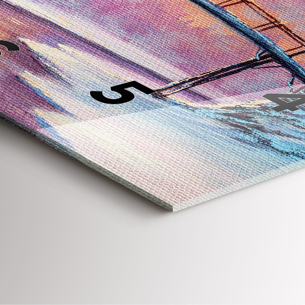 Orologio quadrato Albero di Natale e ponte