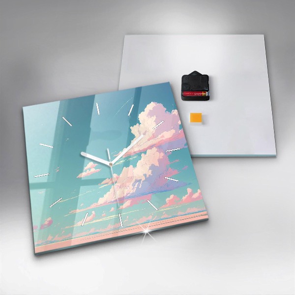 Orologio quadrato Colore pastello del cielo