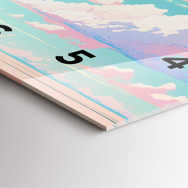 Orologio quadrato Colore pastello del cielo