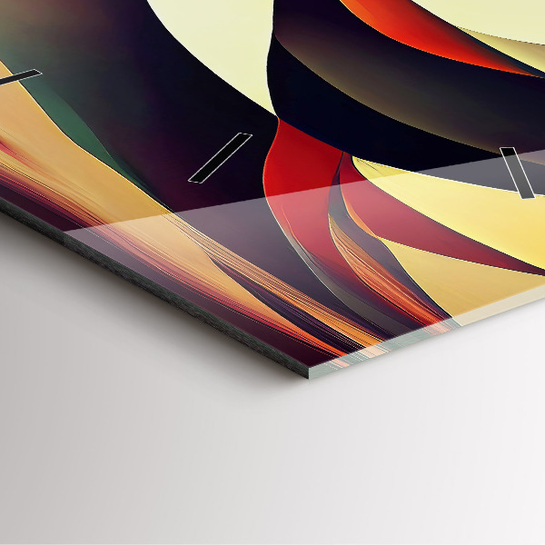 Orologio quadrato Sfondo di linee astratte