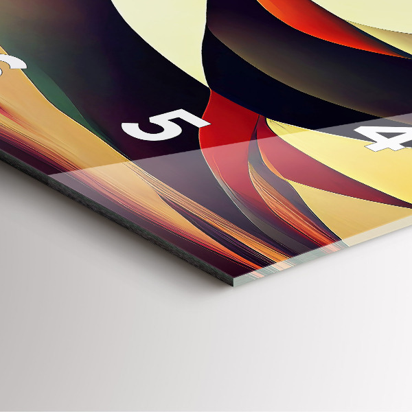 Orologio quadrato Sfondo di linee astratte