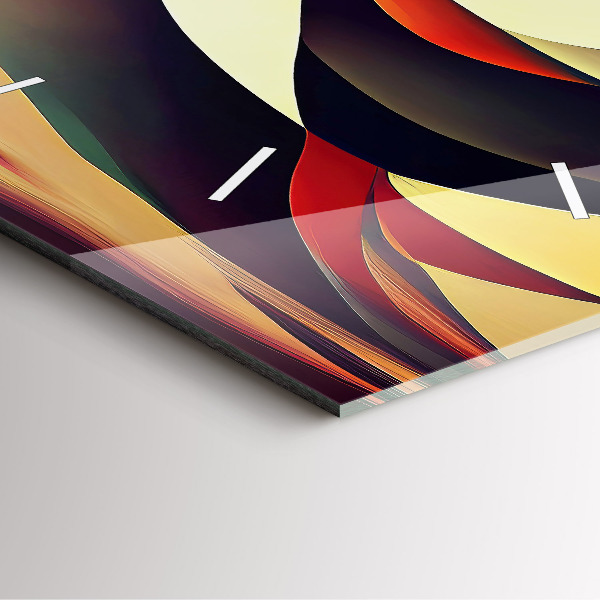 Orologio quadrato Sfondo di linee astratte