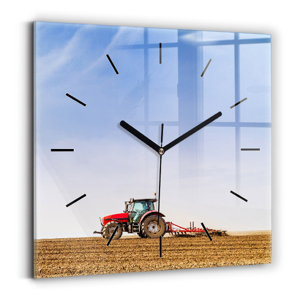 Orologio quadrato Contadino su un trattore
