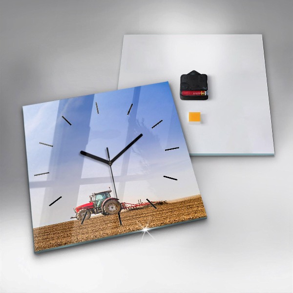 Orologio quadrato Contadino su un trattore