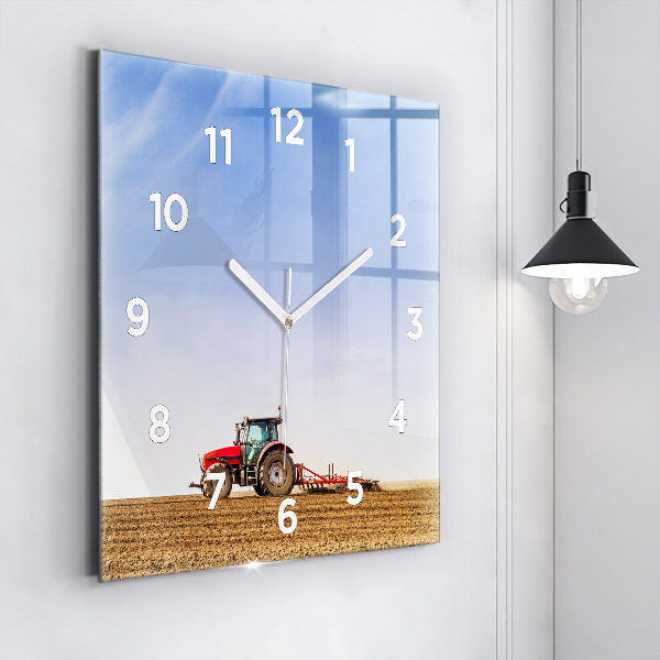 Orologio quadrato Contadino su un trattore