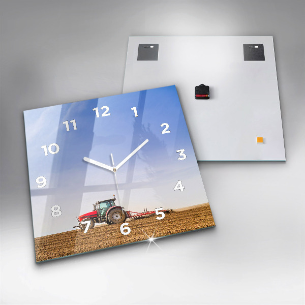 Orologio quadrato Contadino su un trattore