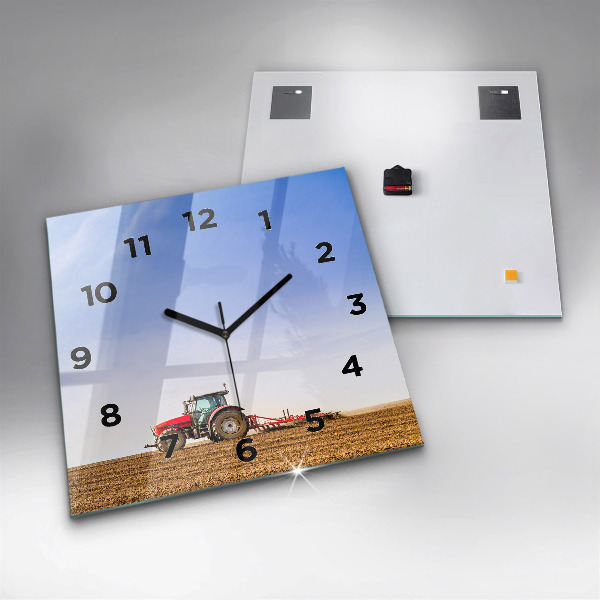 Orologio quadrato Contadino su un trattore