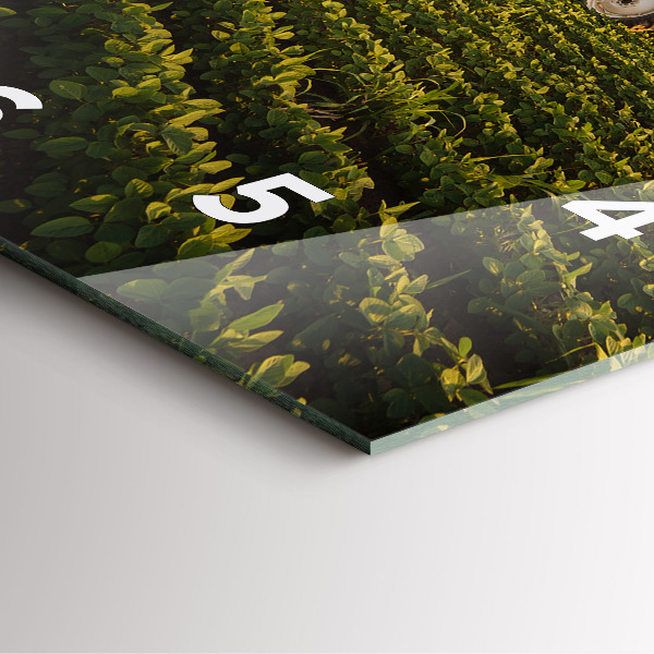 Orologio quadrato Trattore in un campo agricolo