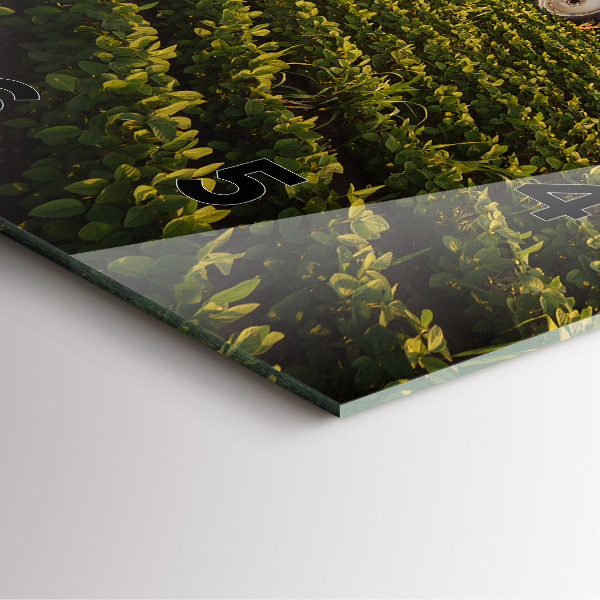 Orologio quadrato Trattore in un campo agricolo