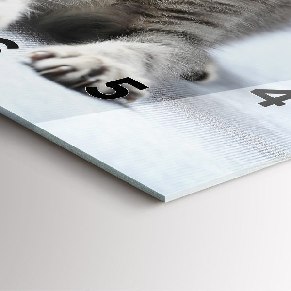 Orologio quadrato Gatto sul divano