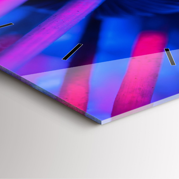 Orologio quadrato Funghi magici colorati