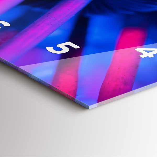 Orologio quadrato Funghi magici colorati