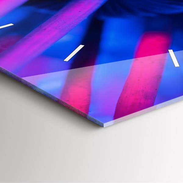 Orologio quadrato Funghi magici colorati