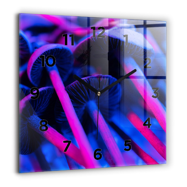 Orologio quadrato Funghi magici colorati