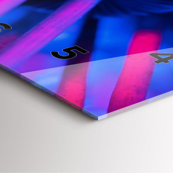 Orologio quadrato Funghi magici colorati