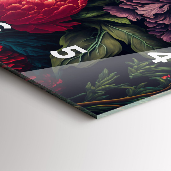 Orologio quadrato Mazzo di fiori d'epoca