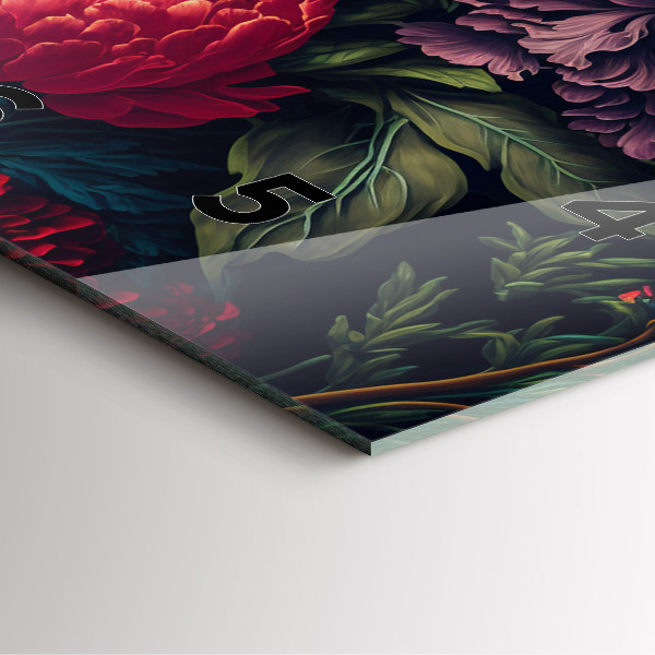 Orologio quadrato Mazzo di fiori d'epoca