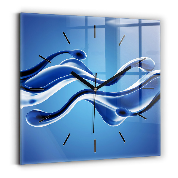 Orologio quadrato Astrazione liquida