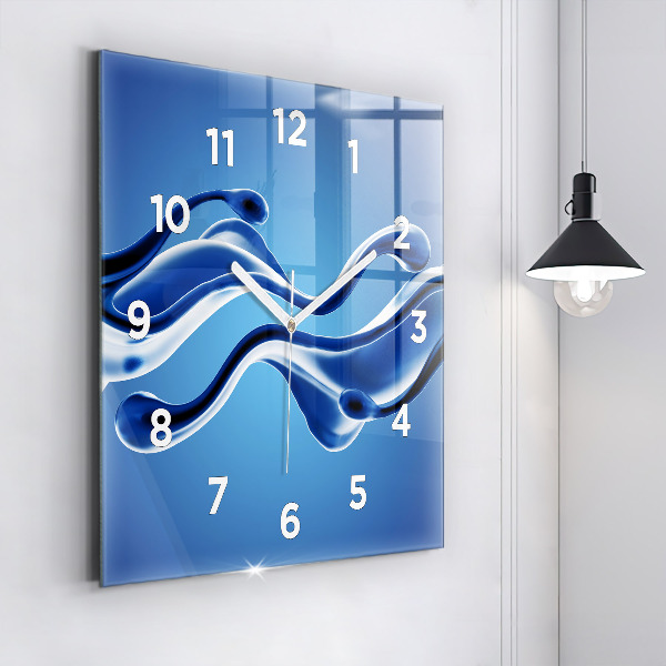 Orologio quadrato Astrazione liquida