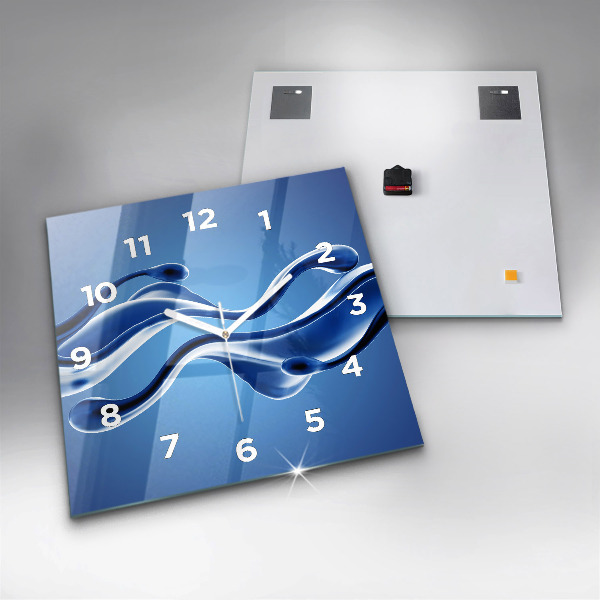 Orologio quadrato Astrazione liquida