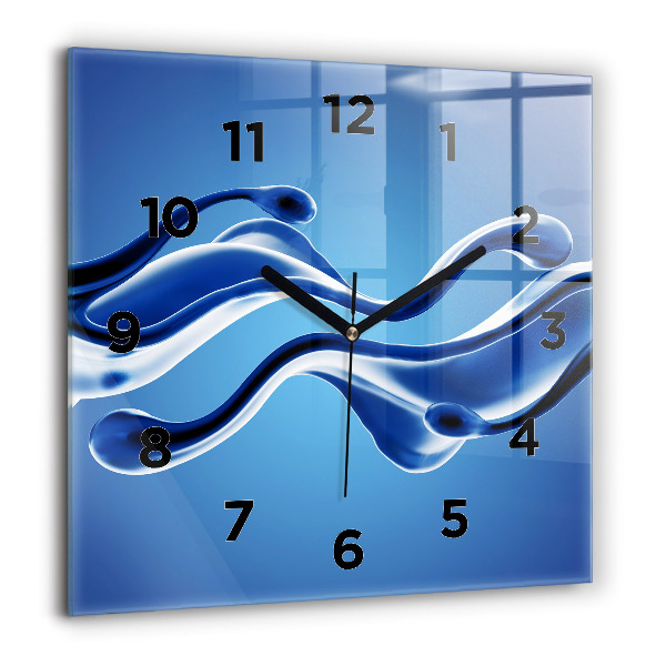 Orologio quadrato Astrazione liquida