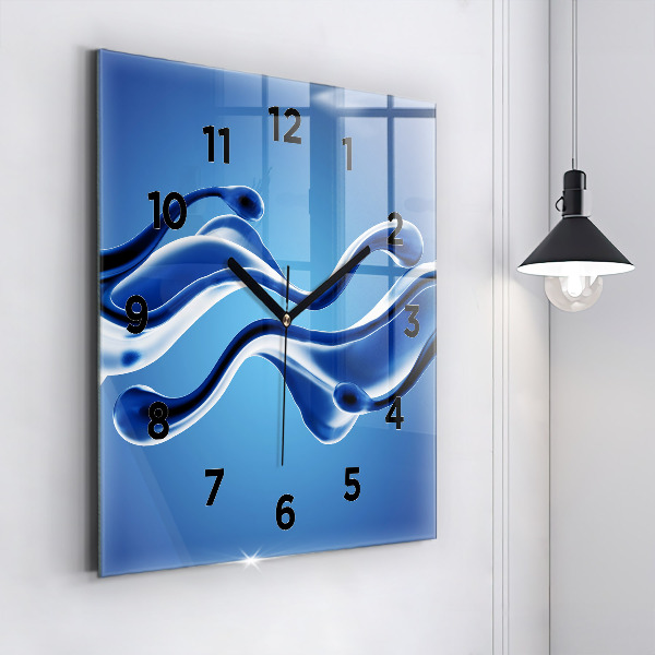 Orologio quadrato Astrazione liquida