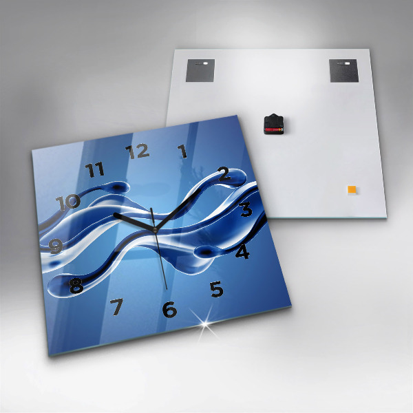 Orologio quadrato Astrazione liquida