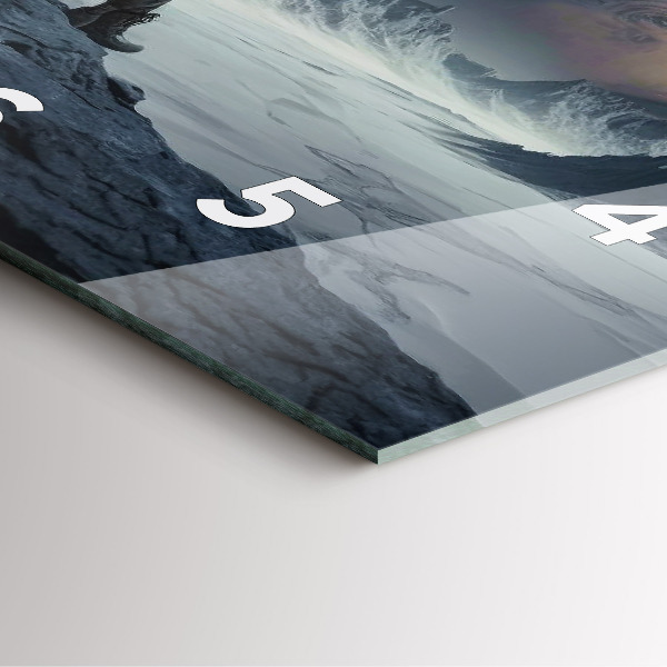 Orologio quadrato Uomo davanti alla luna