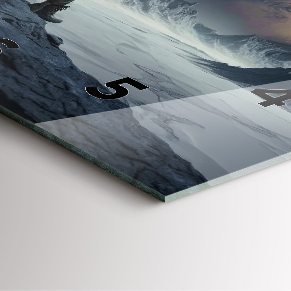 Orologio quadrato Uomo davanti alla luna