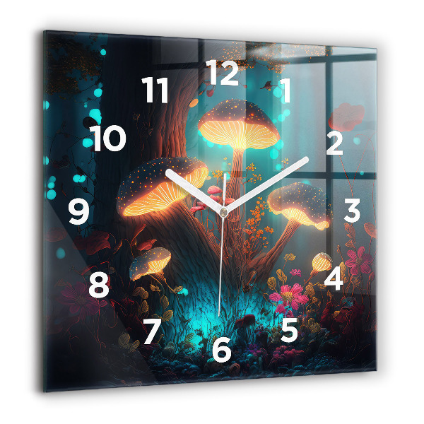 Orologio quadrato Funghi della foresta e magici