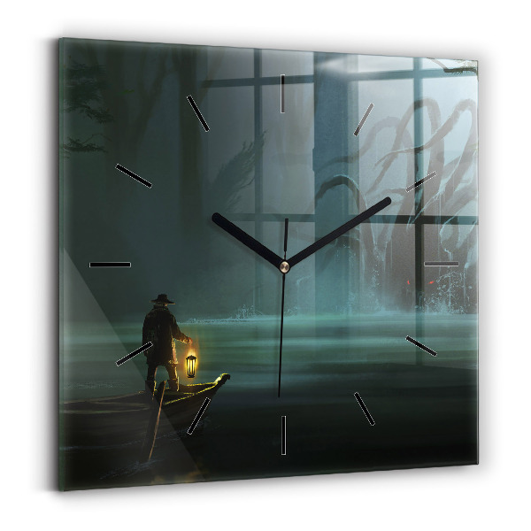 Orologio quadrato L'uomo e il mostro nella palude