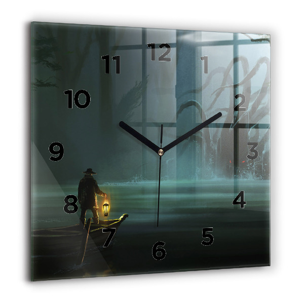 Orologio quadrato L'uomo e il mostro nella palude