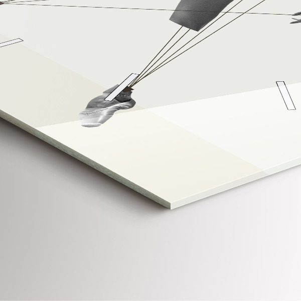 Orologio quadrato Ballerina astratta