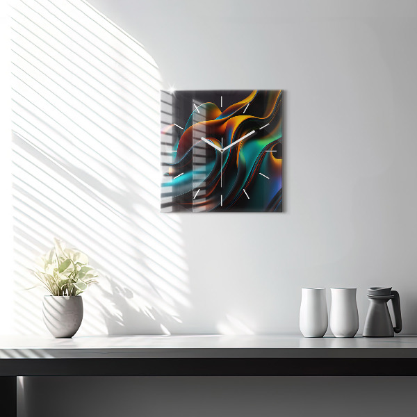 Orologio quadrato Onda futuristica