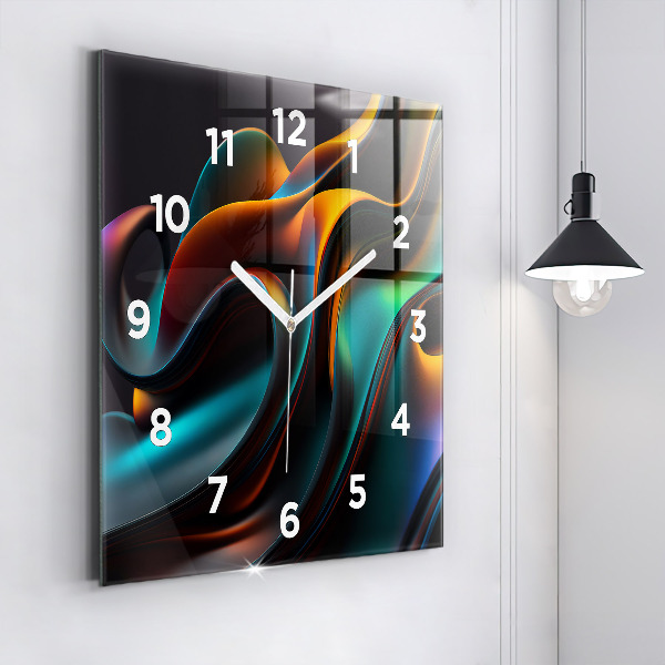 Orologio quadrato Onda futuristica