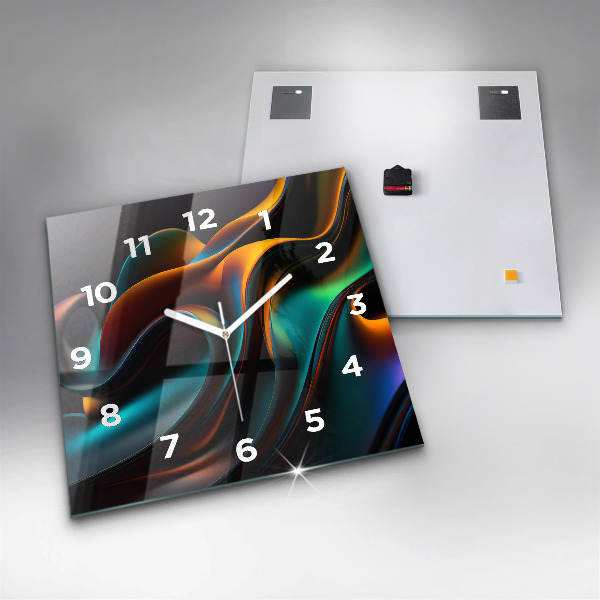 Orologio quadrato Onda futuristica