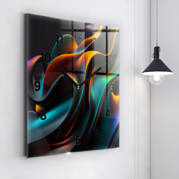 Orologio quadrato Onda futuristica