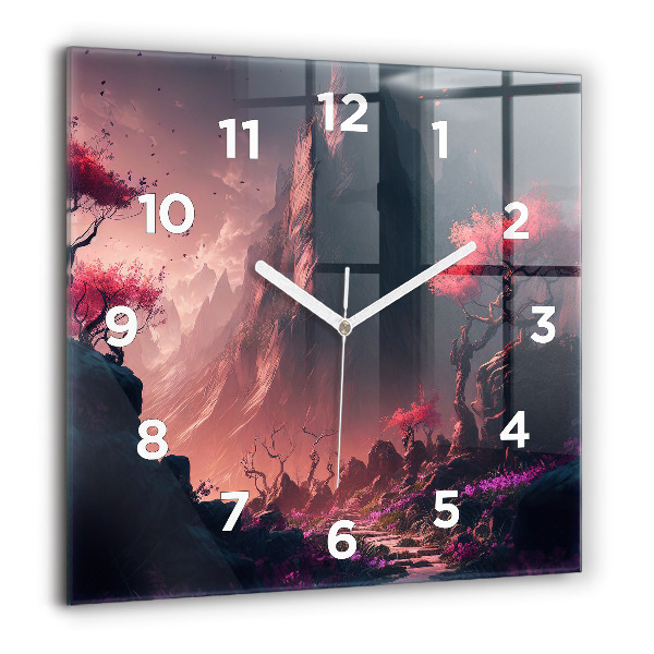 Orologio quadrato Foresta e montagne magiche