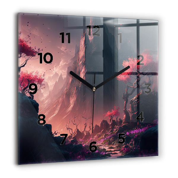 Orologio quadrato Foresta e montagne magiche