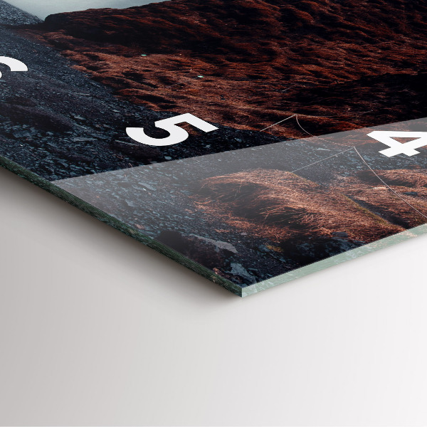 Orologio quadrato Paesaggio della cascata Islanda