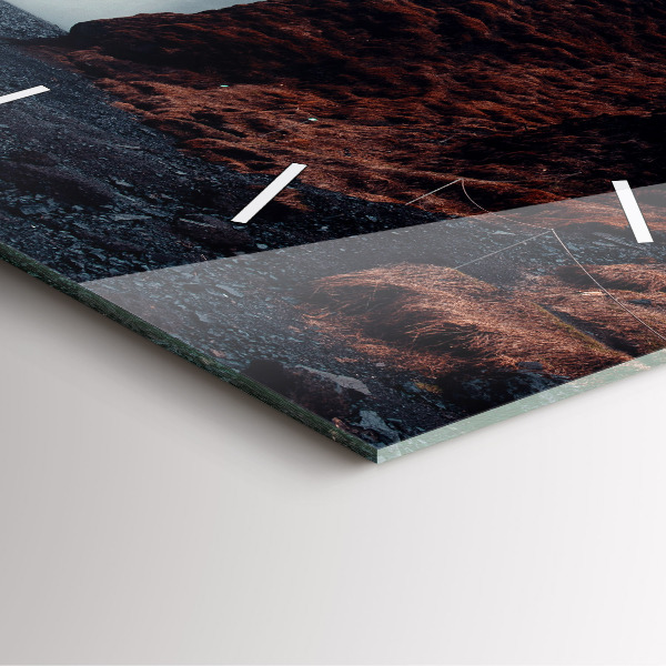 Orologio quadrato Paesaggio della cascata Islanda