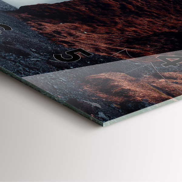 Orologio quadrato Paesaggio della cascata Islanda