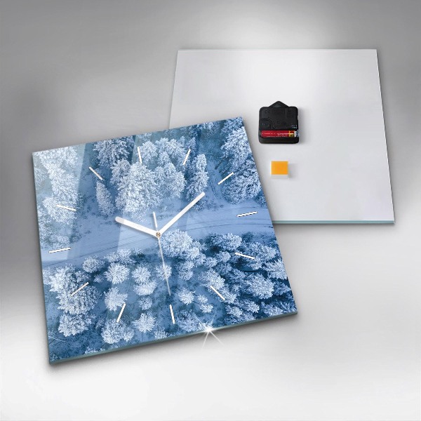 Orologio quadrato Foresta vista da un drone