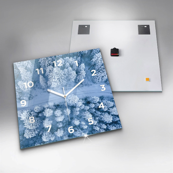 Orologio quadrato Foresta vista da un drone