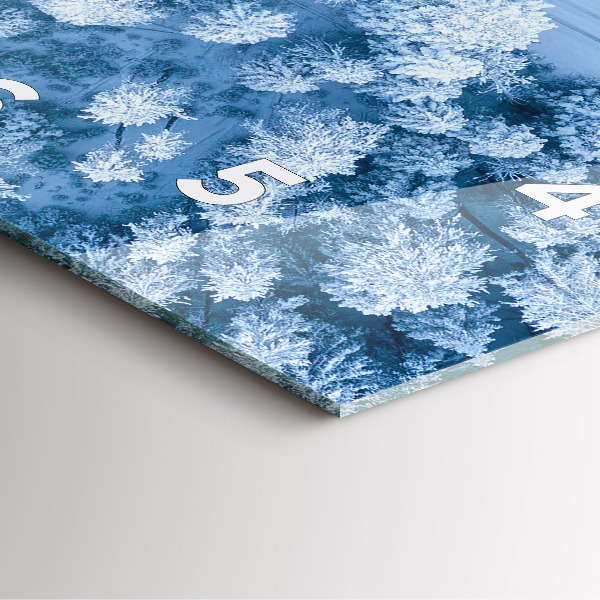 Orologio quadrato Foresta vista da un drone