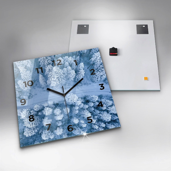 Orologio quadrato Foresta vista da un drone