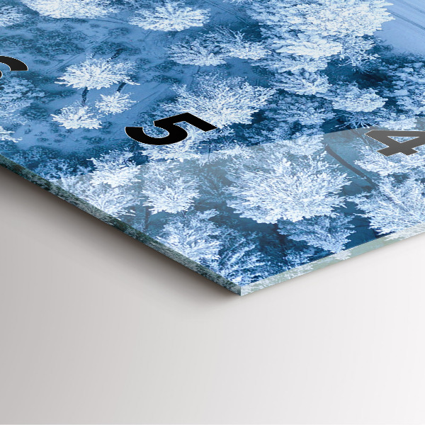 Orologio quadrato Foresta vista da un drone